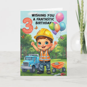 Carte Joyeux 3e anniversaire