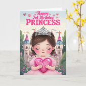 Carte Joyeux 3e anniversaire (Fleur jaune)