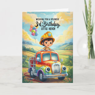 Carte Joyeux 3e anniversaire