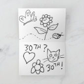 Carte Joyeux 3e anniversaire à la fille (Intérieur)