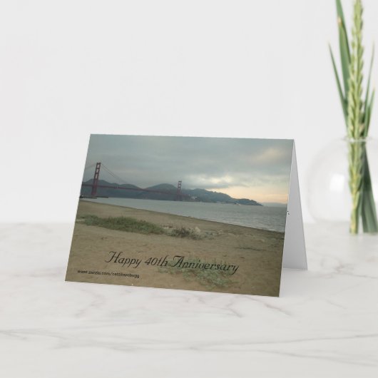 Carte Joyeux 40e Anniversaire (Devant)