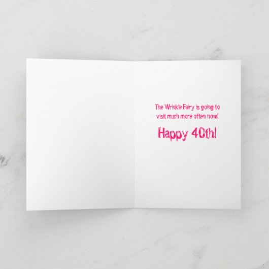 Carte Joyeux 40e anniversaire ! (Intérieur)