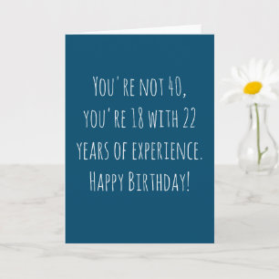 Carte Joyeux 40e Anniversaire Texte