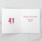 Carte Joyeux 41e anniversaire Maman Numéro 41 Photo Coll (Intérieur)