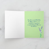 Carte Joyeux 45e anniversaire Soeur Bouquet (Intérieur)