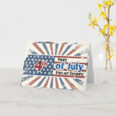 Carte Joyeux 4 juillet (Fleur jaune)