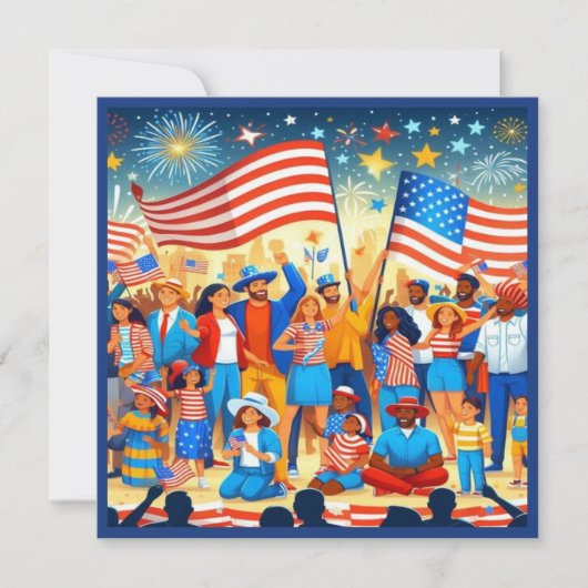 Carte Joyeux 4 juillet (Devant)