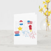 Carte Joyeux 4 Juillet (Fleur jaune)