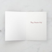 Carte Joyeux 4 juillet aigle à tête blanche et drapeau e (Intérieur)