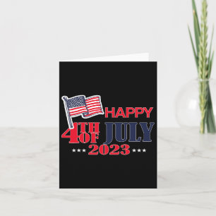 Carte Joyeux 4 juillet Amérique Joyeuse fête de l'Indépe
