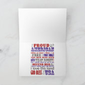 Carte Joyeux 4 juillet Chat (Intérieur)