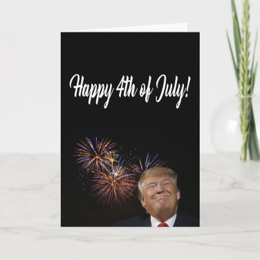Carte Joyeux 4 juillet de Donald Trump (Devant)