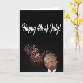 Carte Joyeux 4 juillet de Donald Trump (Fleur jaune)