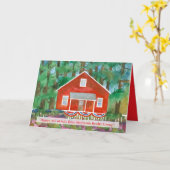 Carte Joyeux 4 juillet de Realtor Red House Custom (Fleur jaune)