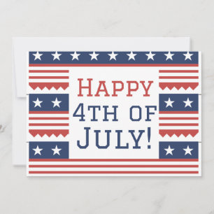 Carte Joyeux 4 juillet fête de l'Indépendance