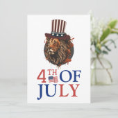 Carte Joyeux 4 juillet fête de l'indépendance (Debout devant)