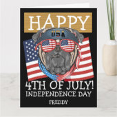 Carte Joyeux 4 juillet fête de l'Indépendance (Devant)