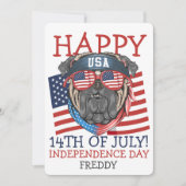 Carte Joyeux 4 juillet fête de l'Indépendance (Devant)