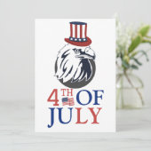 Carte Joyeux 4 juillet fête de l'indépendance (Debout devant)