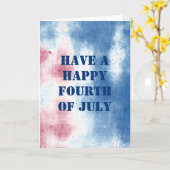 Carte Joyeux 4 juillet message personnalisé Tee Tee (Fleur jaune)
