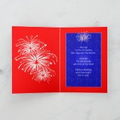 Carte Joyeux 4 juillet USA (Intérieur)