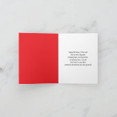 Carte Joyeux 4e anniversaire Red Boys Golf Card (Intérieur)