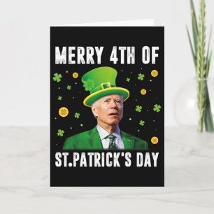 Carte Joyeux 4ème jour de la Saint-Patrick confus drôle 