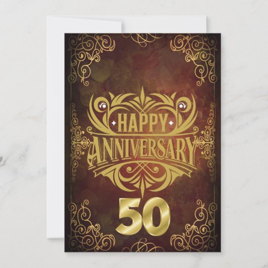 Carte Joyeux 50e Anniversaire (Devant)