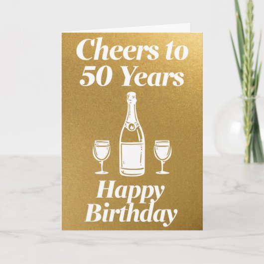Carte Joyeux 50e anniversaire (Devant)