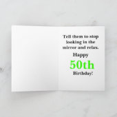 Carte Joyeux 50e anniversaire (Intérieur)