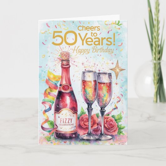 Carte Joyeux 50e anniversaire (Devant)