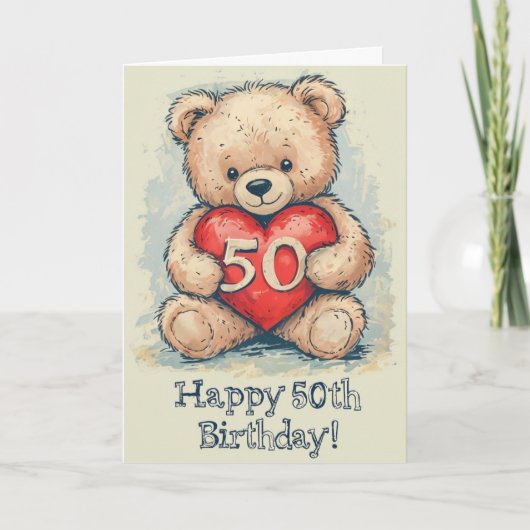 Carte Joyeux 50e anniversaire (Devant)