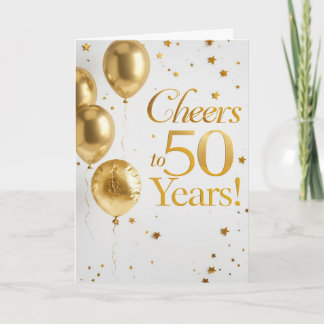 Carte Joyeux 50e anniversaire