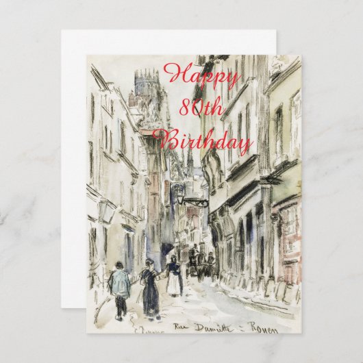 Carte Joyeux 50e anniversaire (Devant / Derrière)