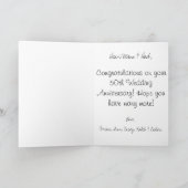 Carte Joyeux 50e Anniversaire de Mariage (Intérieur)