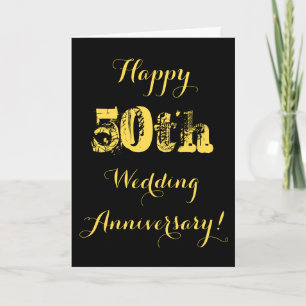 Carte Joyeux 50e Anniversaire de Mariage