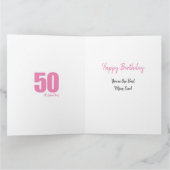 Carte Joyeux 50e anniversaire Maman Numéro 50 Photo Coll (Intérieur)