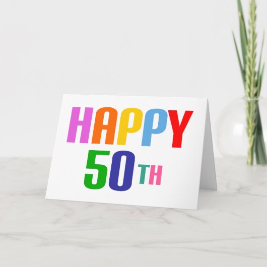 Carte Joyeux 50ème (Devant)