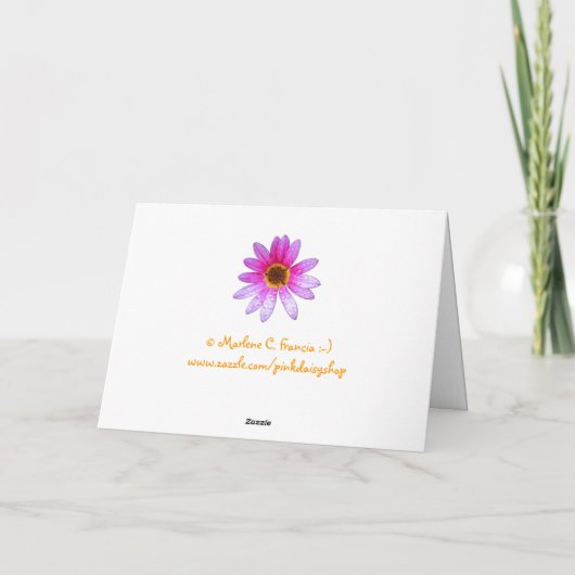 Carte Joyeux 50ème anniversaire ! (Dos)