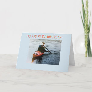 Carte JOYEUX "50ème" ANNIVERSAIRE ET PROFITEZ DE VOTRE J