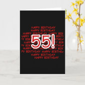 Carte Joyeux 55e anniversaire (Fleur jaune)