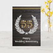 Carte Joyeux 55e anniversaire du Mariage Emerald (Fleur jaune)