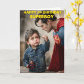 Carte Joyeux 5e anniversaire (Fleur jaune)