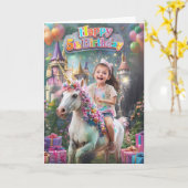 Carte Joyeux 5e anniversaire (Fleur jaune)