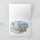 Carte Joyeux 5e anniversaire Quelqu'un Otterly adorable  (Intérieur)