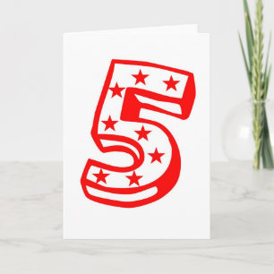 Carte Joyeux 5e Chemise Anniversaire