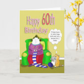 Carte Joyeux 60e anniversaire (Fleur jaune)