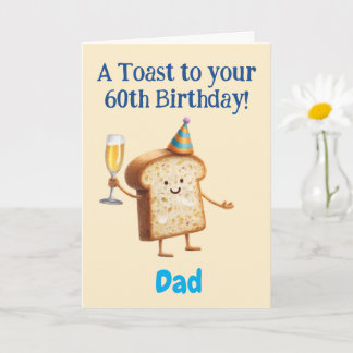 Carte Joyeux 60e Anniversaire, à Papa, Drôle