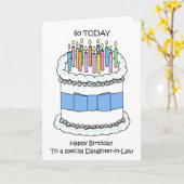 Carte Joyeux 60e anniversaire belle-fille (Fleur jaune)