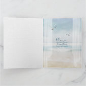 Carte Joyeux 60e anniversaire de plage ouverte fenêtre (Intérieur)